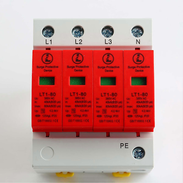 4P 40-80KA LT-40/80 PC Överspänningsskydd Arrester Blixtsskydd