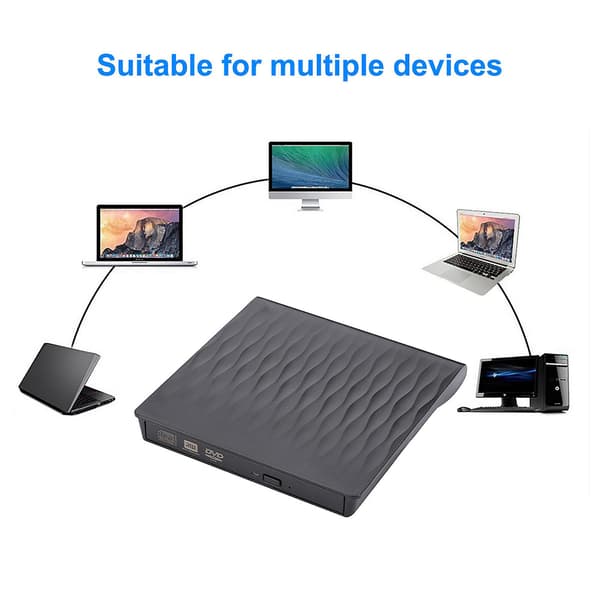 DVD-brenner Driver Universal Feilretting Ultratynn USB3.0 CD Ekstern Lese- og Skrivebrenner for Bærbar PC