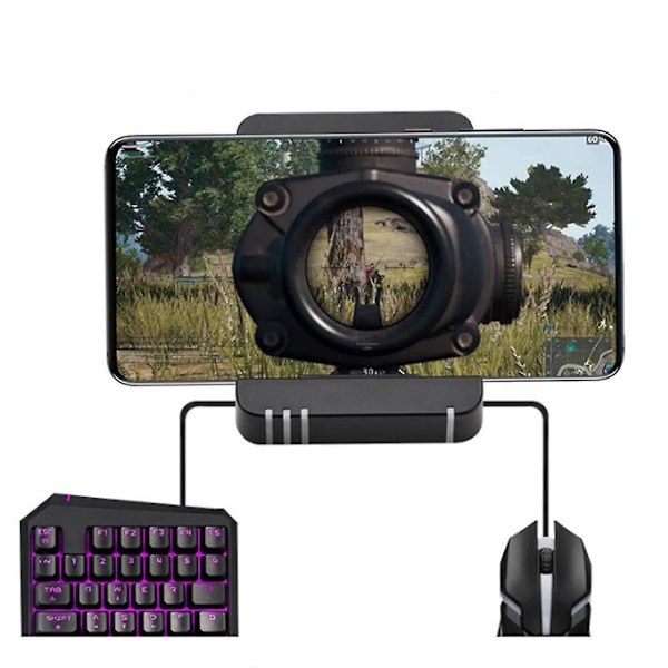 Bluetooth Gaming Tastatur Mus Konverter Adapter til iOS Android Telefon Tablet