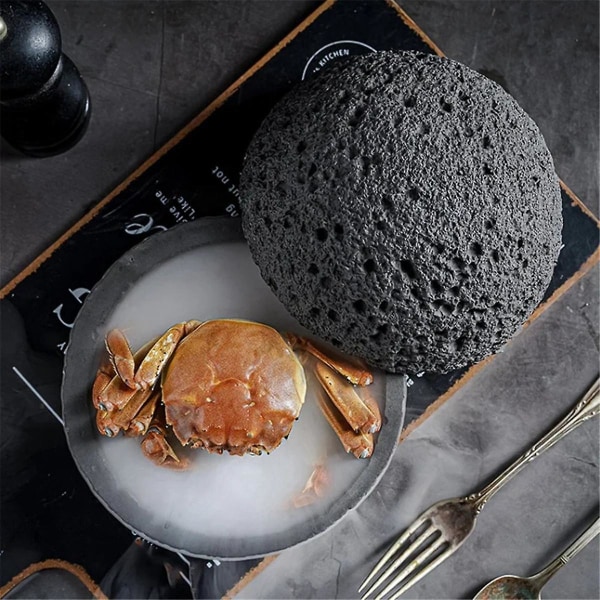 Japansk planet vulkansk stein kunstnerisk tallerken Pendel Sjømat Sushi Sashimi Isplate Røykplate,1