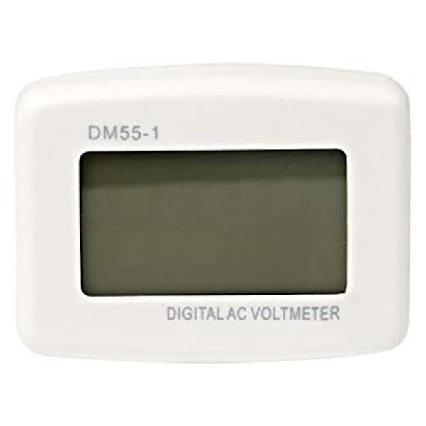 220v Blå bakgrundsbelyst digital LCD-voltmeterpanelspänningstestare EU-kontakt Dm55-1 AC 80-300v