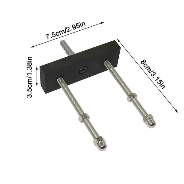 Skateboard Flytande Däckdisplay Skateboard Flytande Väggfäste Longboard Väggfäste, 2-pack