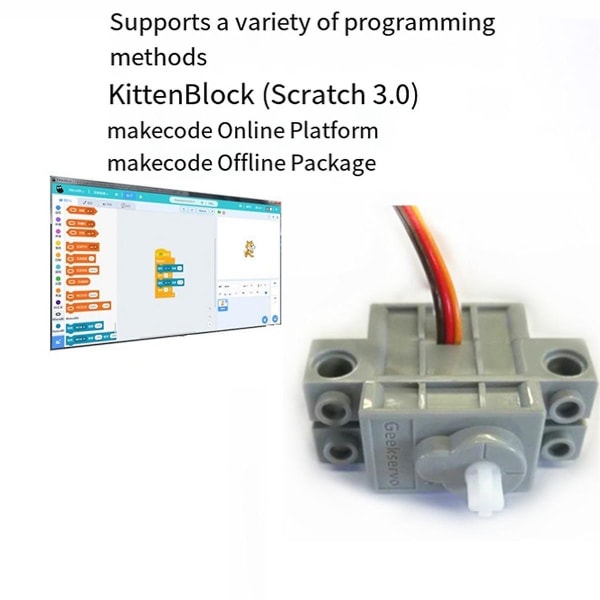 Kompatibel med 9g Servo Programmering Motor Multifunktionel Praktisk Bærbar Blok Tilbehør