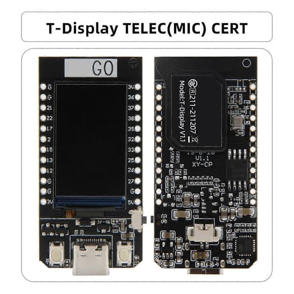 For Nerd Miner CH9102F T-Display 1.14 tommer LCD kontrollkort ESP32 trådløs modul for BTC Bitcoin Sol