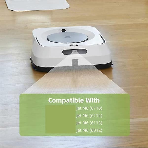 Udskiftningsmoppepude Kompatibel til iRobot Braava Jet M6 Robotmoppe Tilbehør Vaskbar Moppekludepude