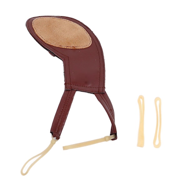 Violin Axelstöd Kudde Handgjord Mjuk Fårskinn Violin Hakstöd Skydd för Övning Brun 3/4 4/4