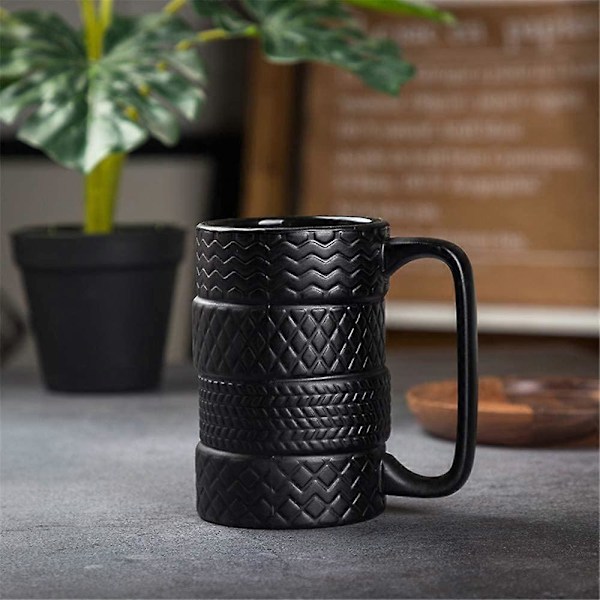 Dæk Kops Dæk Kop Kaffe Te Drikkevarer Keramik Dæk Kop Sjov Gave Sort