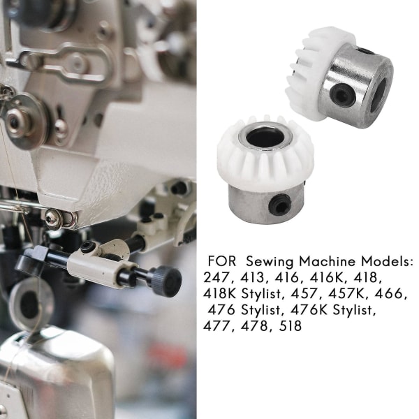 2 st 155819 Vertikala Toppaxelväxlar Passar för Singer 247 413 416 418 457 466