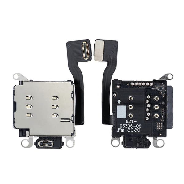 for iPhone 13/13 Pro/13 Pro Max Dobbel Sim-kortleser Sim-kortskuff Erstatning