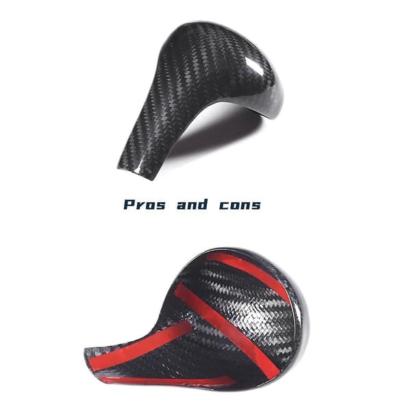 Ekte Karbonfiber Bil Interiør Girspak Girhode Deksel Trim for A6L Q5 A5 A4L Girknott Skall