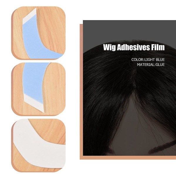 72 stk/lot Sterk hårparykktape Dobbeltklebende forlengelsestapestrimler Vanntett for tupé/blonde foran parykker Film CC-form