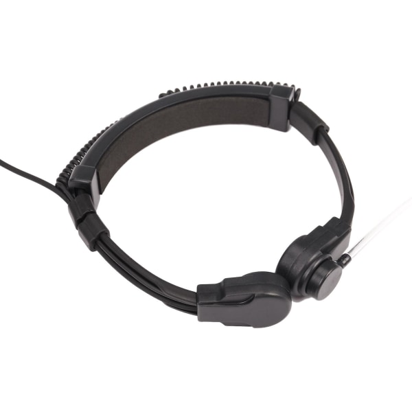 3,5 mm justerbar halsmikrofon øretelefon Mikrofon skjult akustisk rør ørestykke headset med finger P