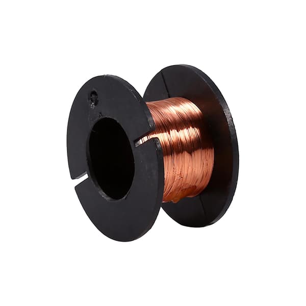 Kobberviklingstråd - 5 stk, 0,1 mm, 12 m længde