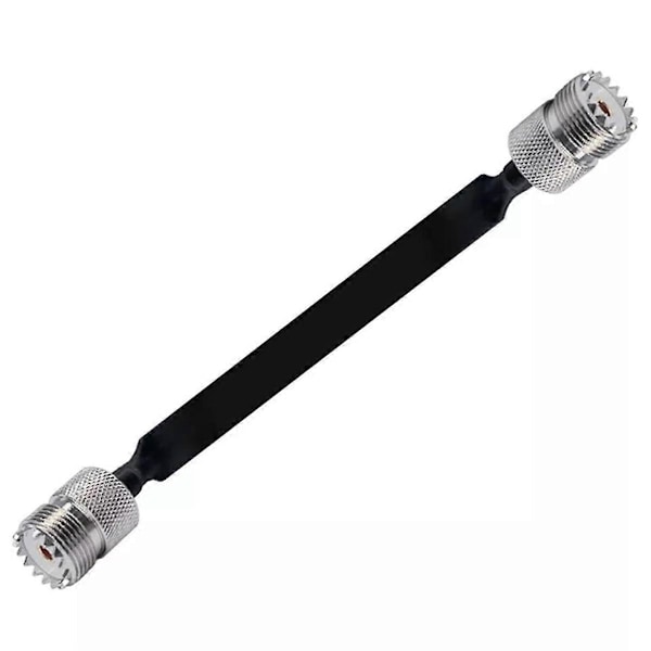 2 kpl 40 cm RF koaksiaalikaapeli ikkunan/oven läpivienti litteä kaapeli, SO239 UHF naaras - UHF naaras, 50 Ohm