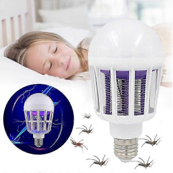 Kodin hyttysentappaja LED-lamppu 2-in-1 valo hyönteisansa Zapper-lamppu E27