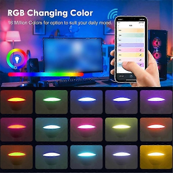 Tuya MR16 5W Smart Homekit WiFi Smart LED Pære 12V RGBCW Dæmpbar Lampe Stemmestyring Spotbelysning Farveskiftende