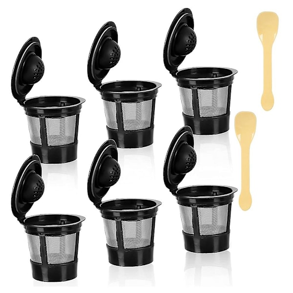 Gjenbrukbare K-kopper for , universelle påfyllbare K-kopper kaffefilter for K- og K- Plus for 1.0 og 2.0