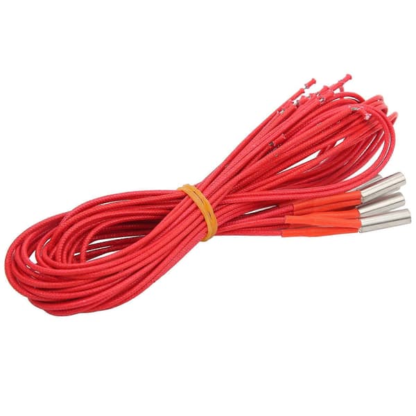 5 st 3D-skrivare Värmepatron Värmeelement Extruder Hotend Stång Rostfritt Stål DC12V 40W 1 Meter Lång YEMAA