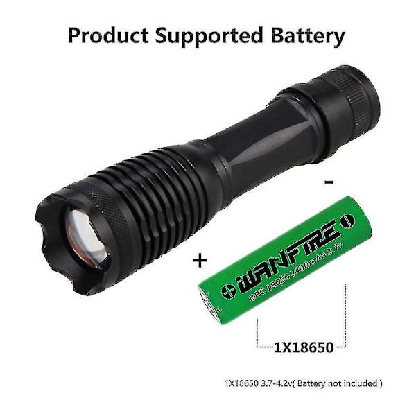 Ir 940nm Lommelygte, Infrarød Led Illuminator Zoombar Infrarød Lommelygte Med Konveks Linse Hhh
