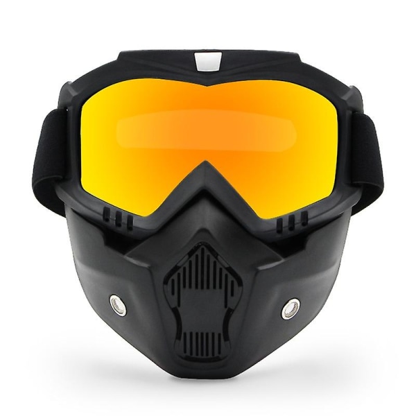Moottoripyörähain kypärä suojalasit motocross kypärä lasit retro tuulenpitävä avoimet kasvot kypärät suojalasit maski