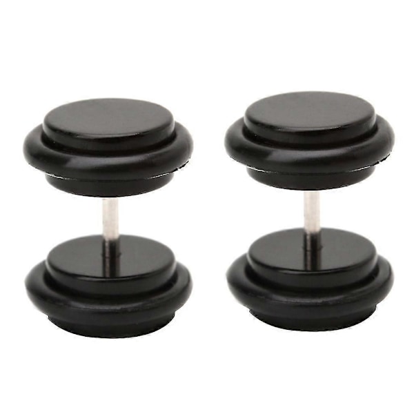 2 stk. 18g (1,2 mm) Ørestikker 00g (10 mm) Akryl Falsk Øreprop Udvider