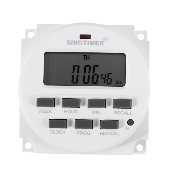 Sinotimer Tm618h-2 220v Ac Digital Tidsswitch Udgangsspænding 220v 7 Dages Ugentlig Programmerbar Timer