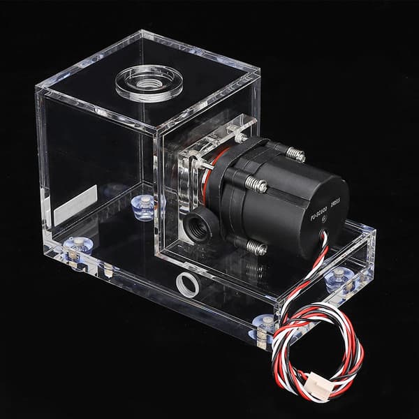 Transparent PC Vannpumpe med Akryl Kjøletank - 600L/T