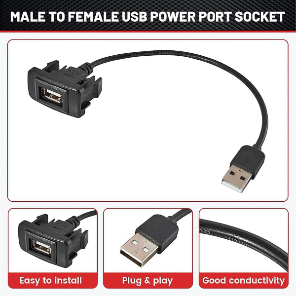 USB-omvandlingskabel Strömkontakt Adapter Passar modeller: För Weichi, Leiling, , ,