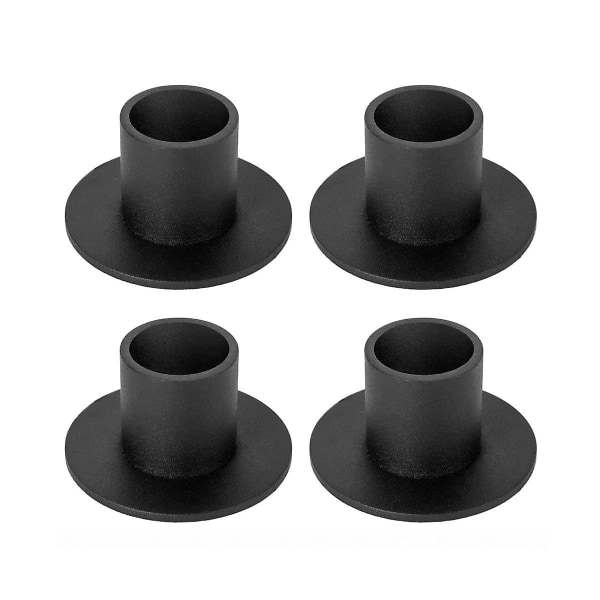 4 Pcs Black Candle Holders Retro Candlestick Holder Farmhouse Decor Wedding Party Anniversary House