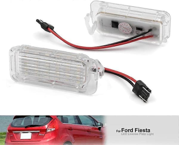2 stk. LED nummerpladelys til forskellige Ford og Jaguar modeller