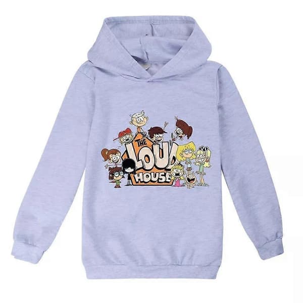 Barn Gutter Jenter THE LOUD HOUSE Trykk Casual Hettegenser Hettegenser Genser Topper