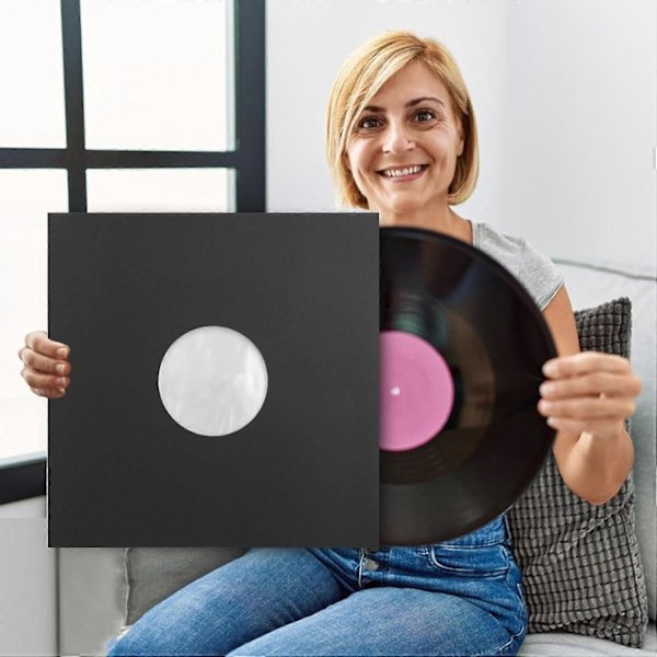 Antistatiske pladecovers, indre pladecovers, vinyl indre covers, 10 sorte