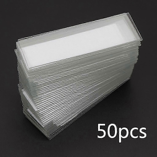 50 stk. 1 mm tykke hulrumsglasdækglas Enkelt konkave mikroskopglas Reusable Laboratory Blank Sample Cover Glass