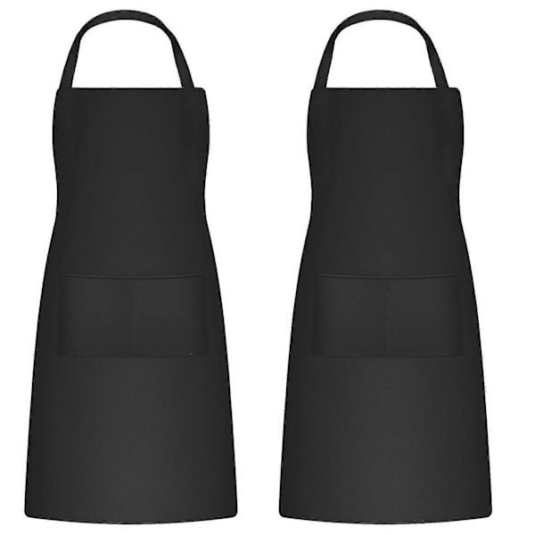 Forkle, 2-pakning kjøkkenforkle, for kjøkken, hage, kafé, grilling
