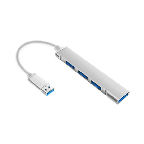 Bærbar 4 Ports USB 3.0 Hub Forlængerkabel Splitter til Telefon Computer Pad