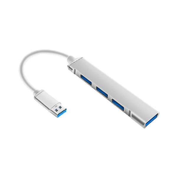 Bærbar 4-ports USB 3.0 Hub-forlengelseskabel Splitter for Telefon, Datamaskin og Pad