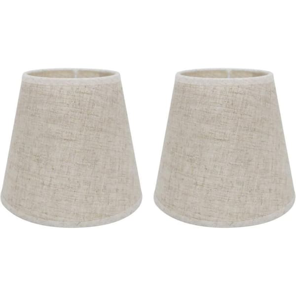Sett med 2 E14/E27 linskjermer for bordlampe eller vegglampe – 10x14x16 cm