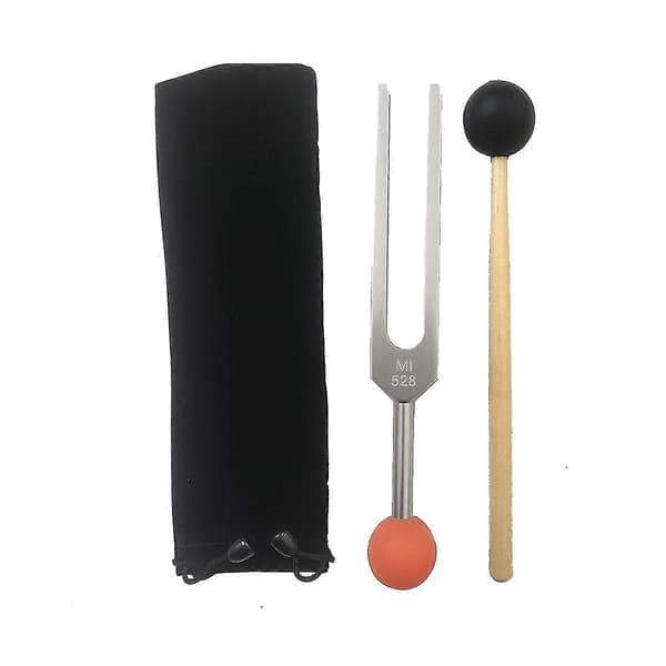 Mi528 Stämgaffel i Aluminiumlegering 528hz Med Pärlbas För Healing Chakra, Ljud, Stressavlastning