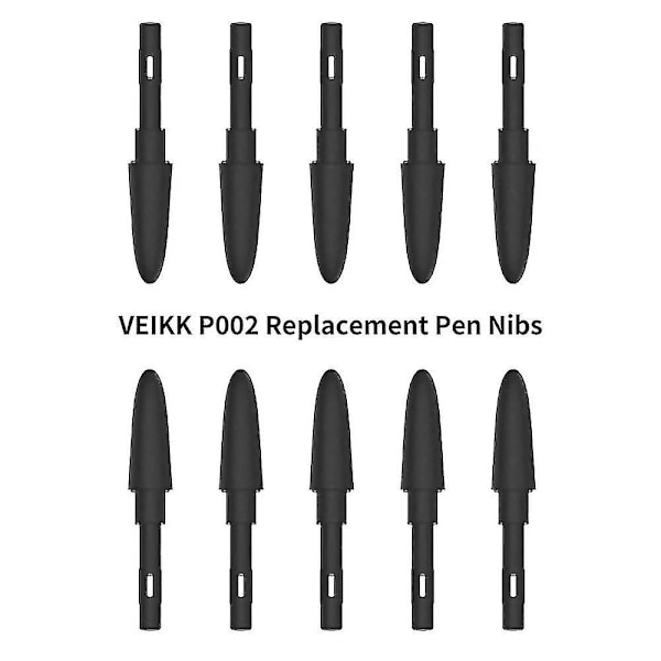 VEIKK P002 10 st Ersättningspennor Batterifri Penna Slitstark Penna för VEIKK A50 A15