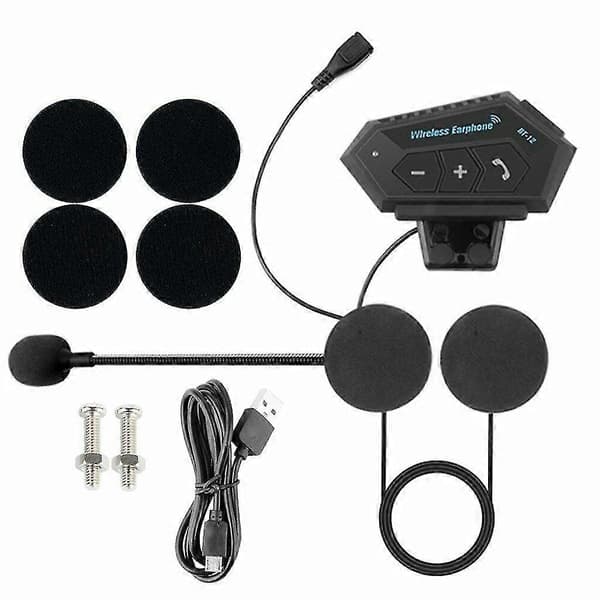 Moottoripyöräkypärän Bluetooth-kuulokemikrofoni Kypäräpuhelin