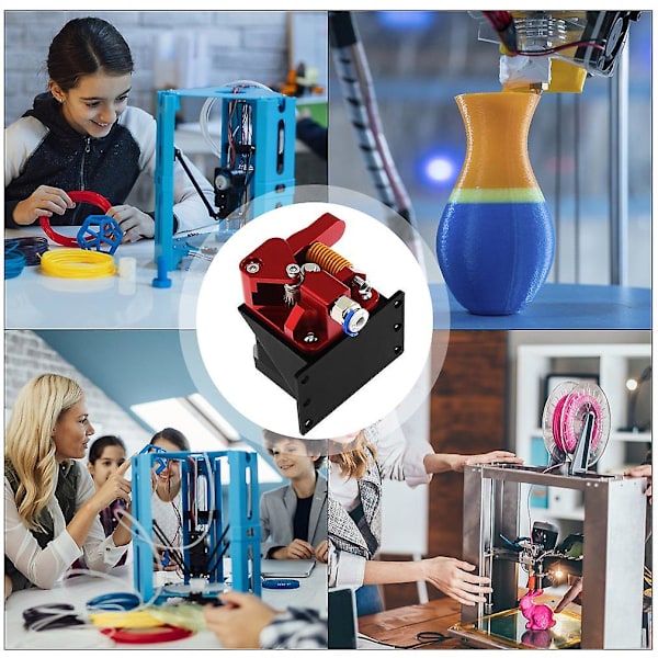 3D-skrivartillbehör Cr10 Pro Hållbar Extruder Röd Dubbelremskiva Flexibel Förbrukningsvara Ender-3 Uppgradering