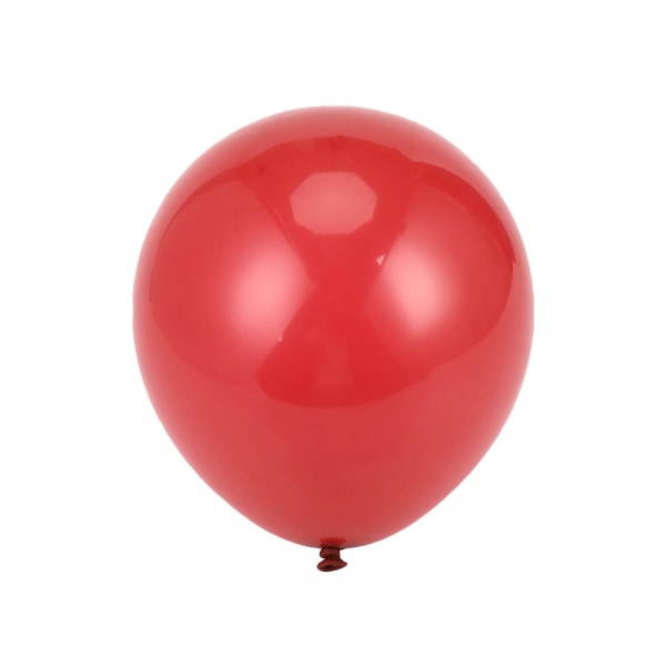 200st rubinröd ballong Ny glänsande metallpärla latexballonger Krom metalliska färger luftballonger W