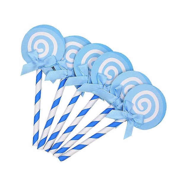36 stk. Lollipop Cupcake-pinner i papir, bursdagskakepynt