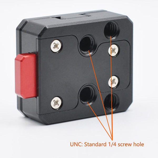 1/4 Universal V-Mount Batteri Snabbkopplingsplatta Adaptertillbehör Bärbar Enkel Bas För Alla