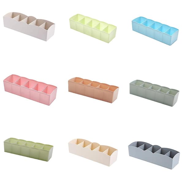 Plastik Organizer til Slips, Strømper, Skuffe, Kosmetik, Multifunktionel Opdeler Opbevaringsbokse