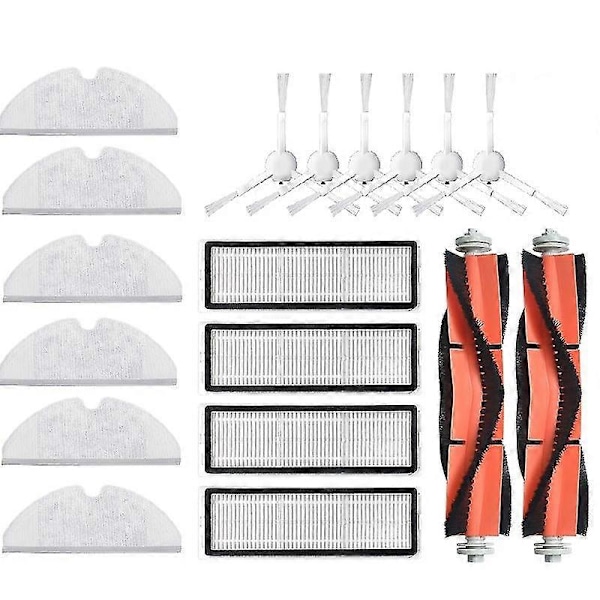 18 stk Hovedbørste Sidebørste Filtre For Xiaomi Mopp Feiende Mopping