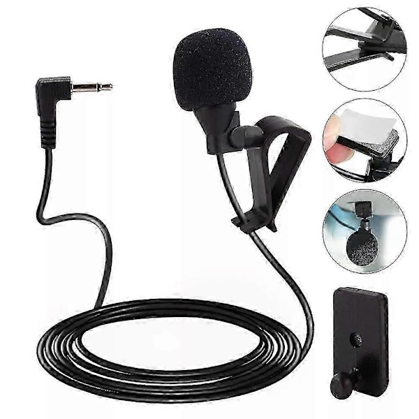 2,5 mm Jack Stik Mikrofon Mini Mic Til PC Bil Stereo Bluetooth Hovedenhed Audio