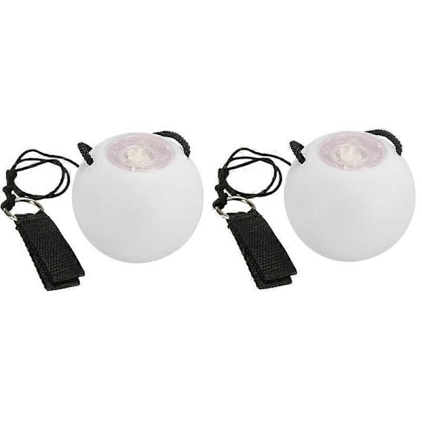 2 stk LED Poi-bolde Glødende Poi-bolde LED Glødende Legetøj Lys Op Bolde Strobe Spindebold til Børn Voksne