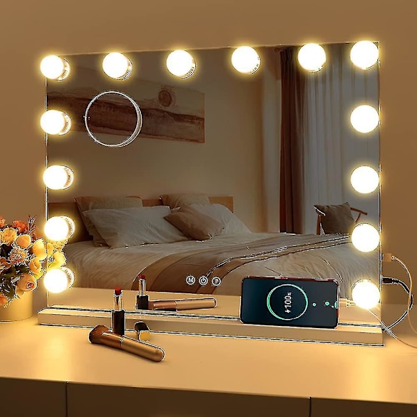 Led Mirror Usb Makeup Lights,10 Bulbs 3 Lighting Modes For Tabletop Wall Mounted Cosmetic Mirror,bath Mirror Lamps