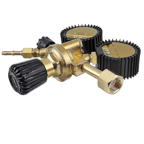 Mig Tig Tryckregulator Co2 Reducer Tålig Mini Gasflaska Högprecisionsverktyg Mässing Argon Ar Co2 Hem Dubbel Mätare
